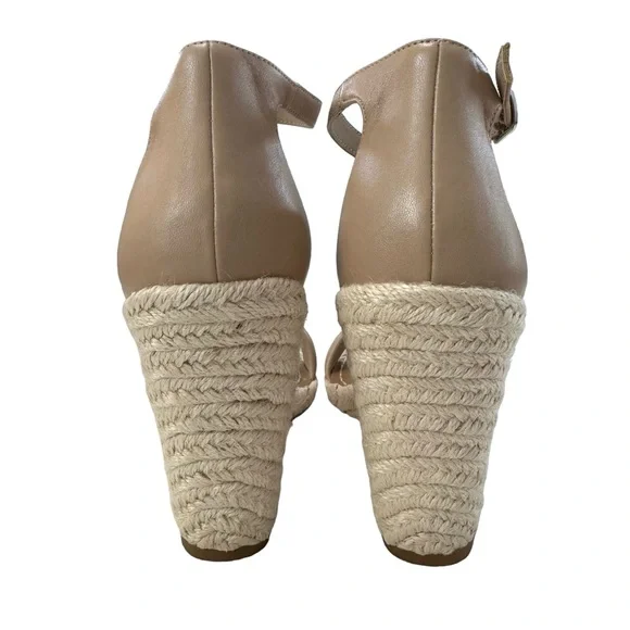 Steve Madden Submit Ankle Strap Espadrille Wedge Sandals Size 10M - Picture 7 of 16